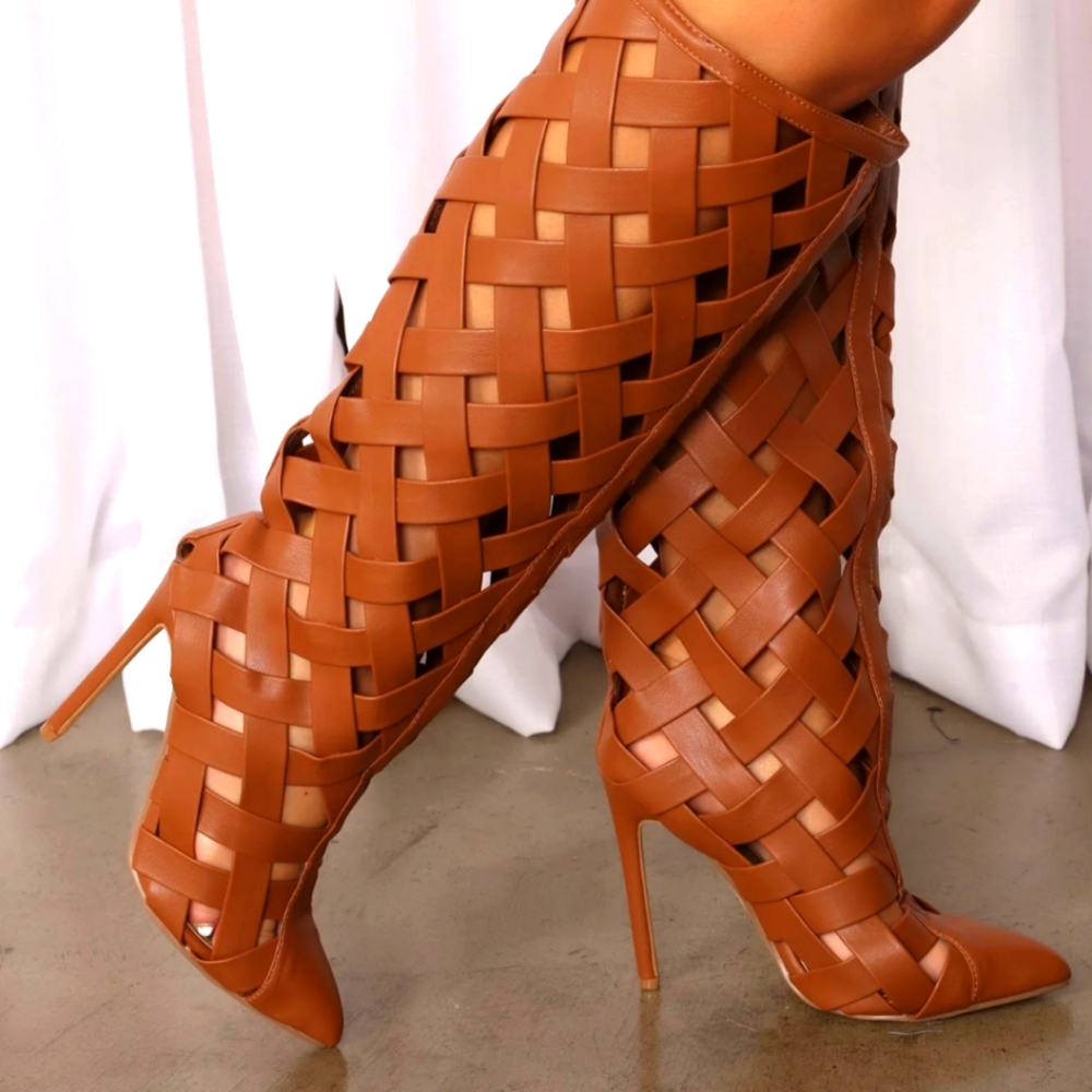 Fashion Nova Satisfaction Guaranteed Knee High Boots NWT